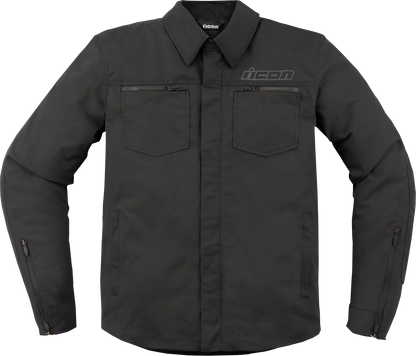 ICON Upstate Canvas CE™ Jacket - Black - Medium 2820-6236