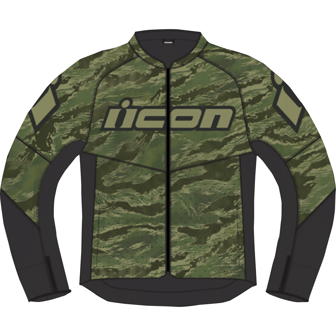ICON Hooligan CE Tigersblood Jacket - Green - Medium 2820-6153