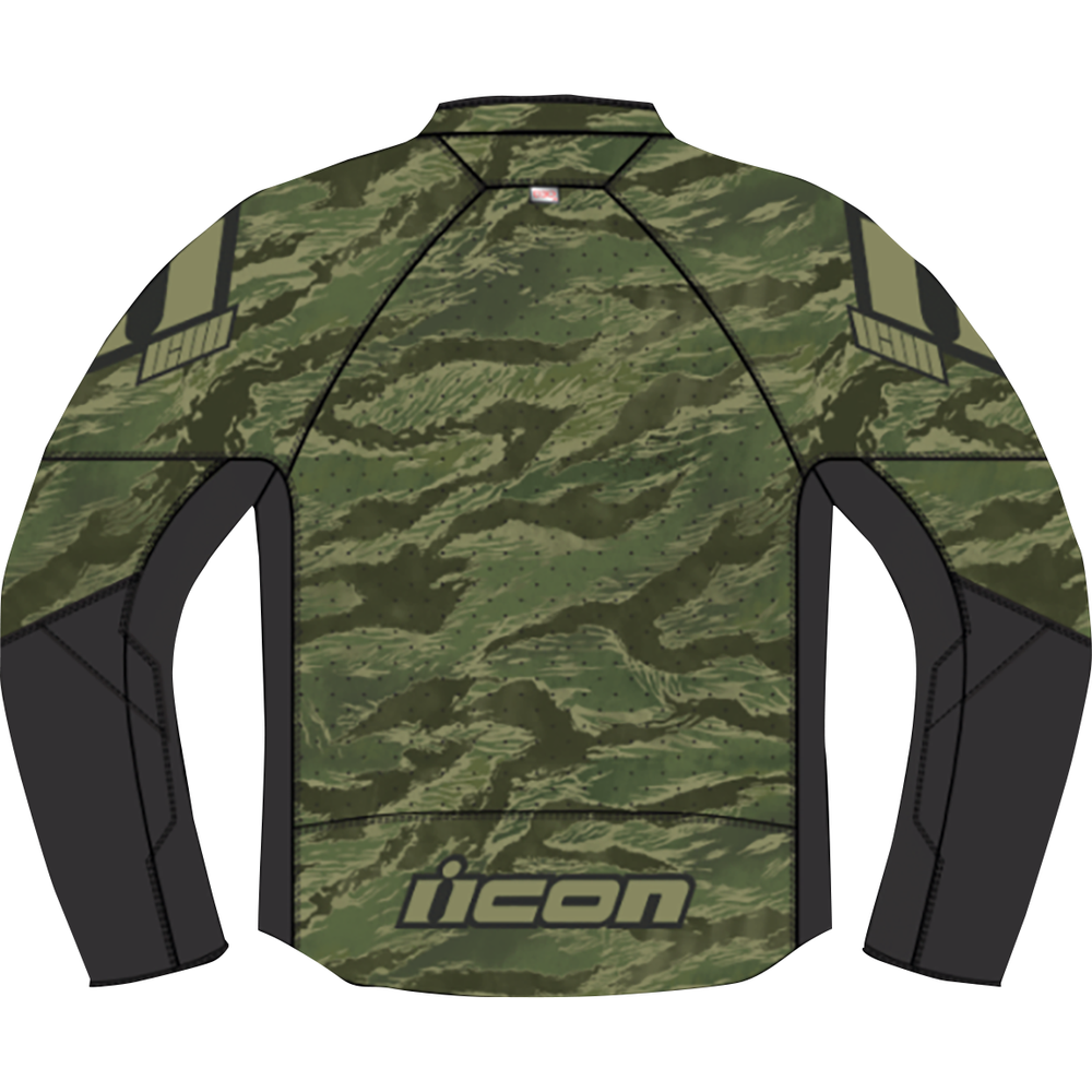 ICON Hooligan CE Tigersblood Jacket - Green - Medium 2820-6153