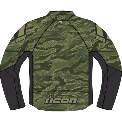 ICON Hooligan CE Tigersblood Jacket - Green - Medium 2820-6153