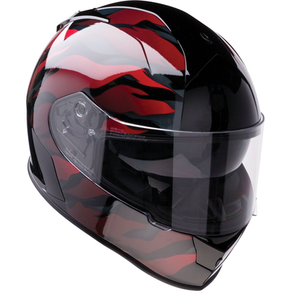Z1R Warrant Helmet - Panthera - Black/Red - Medium 010115207