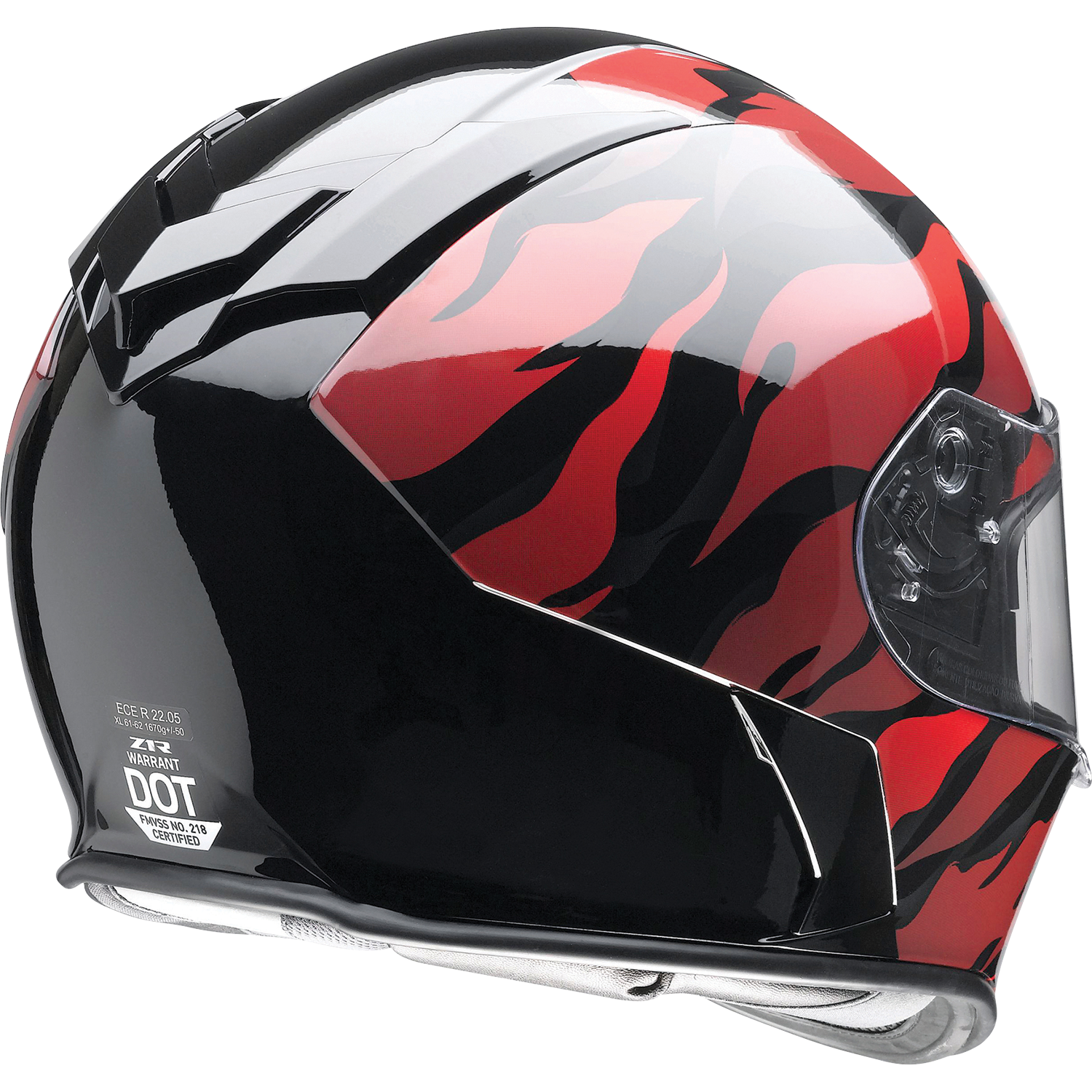 Z1R Warrant Helmet - Panthera - Black/Red - Medium 010115207