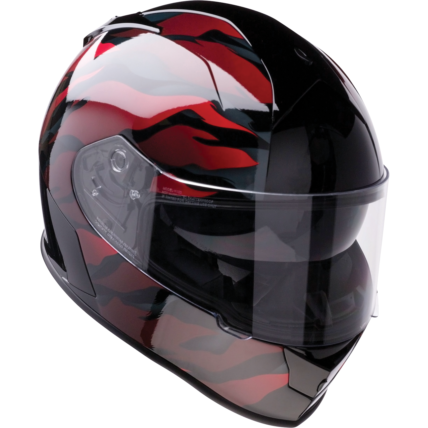 Z1R Warrant Helmet - Panthera - Black/Red - 2XL 010115210