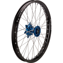 MOOSE OFFROAD Wheel Assembly - SX-1 - Complete - Front - Black Wheel/Blue Hub - 17x1.4 - Suzuki RM/Yamaha YZ YF-14017-BKBU