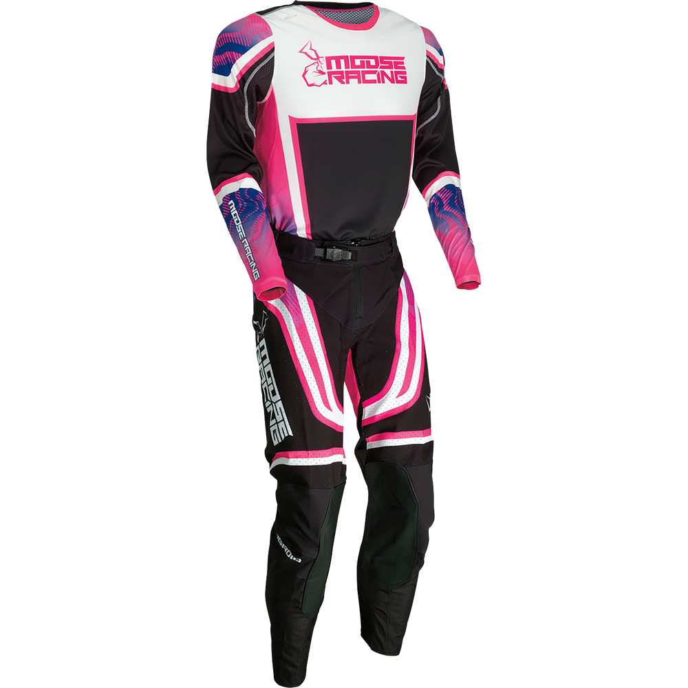 MOOSE OFFROAD Agroid Jersey - Pink/Purple/Black - 3XL 2910-7401