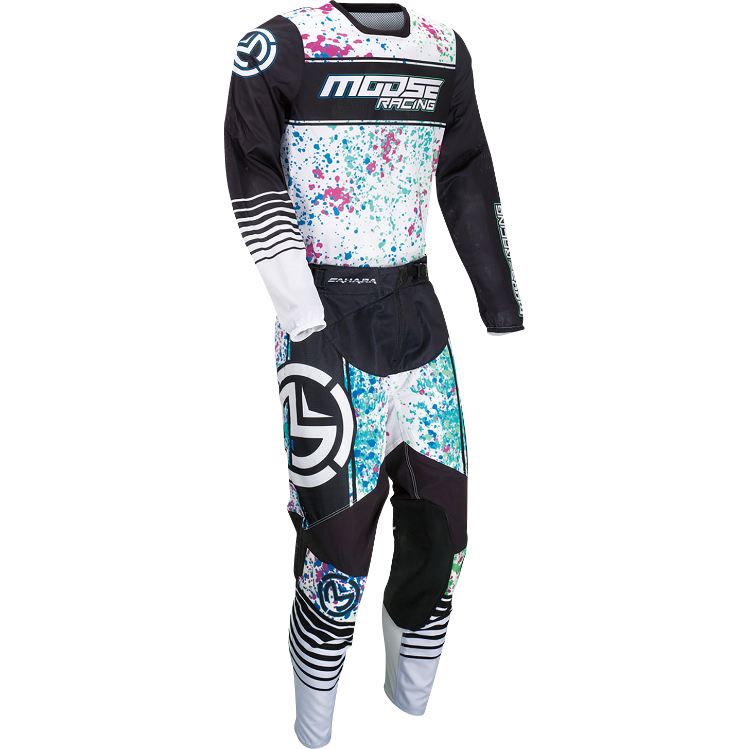 MOOSE OFFROAD Sahara Jersey - Black/White - XL 2910-7441