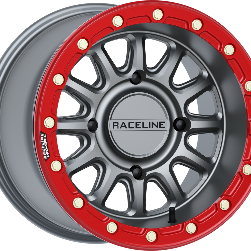 Alpha Wheel 4/156 Gunmetal/Red 15x7 (+10mm)