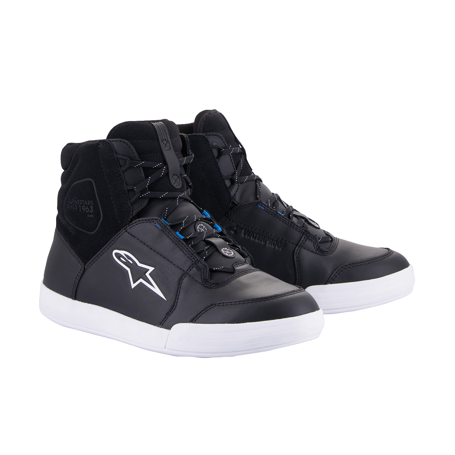ALPINESTARS Chrome Shoes - Waterproof - Black/White - US 13 / EU 47 2543123-157-13