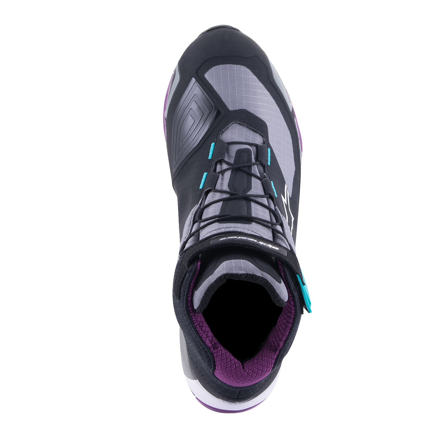 ALPINESTARS Stella CR-X Drystar? Shoes - Black/Gray/Teal/Purple - US 6.5 2611523137065