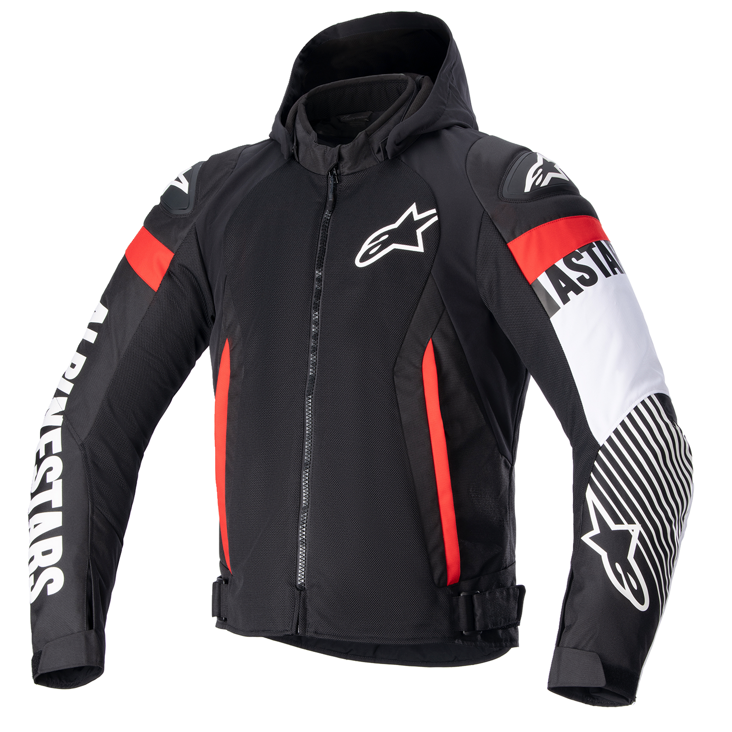 ALPINESTARS Zaca Air Jacket - Black/White/Red Fluo - 4XL 3306423-1231-4X