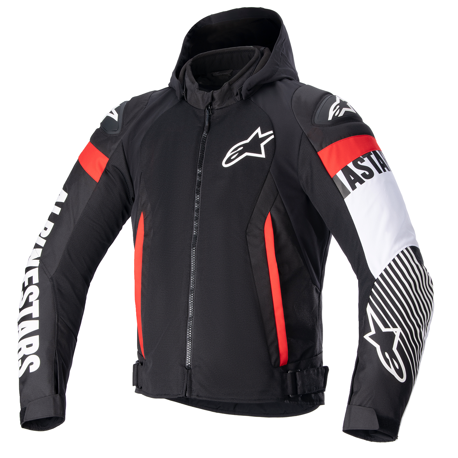 ALPINESTARS Zaca Air Jacket - Black/White/Red Fluo - 4XL 3306423-1231-4X