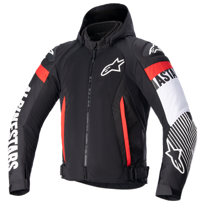 ALPINESTARS Zaca Air Jacket - Black/White/Red Fluo - 4XL 3306423-1231-4X