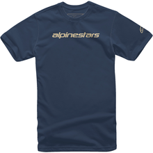 ALPINESTARS Linear Wordmark T-Shirt - Navy/Stone - XL 1212720207128XL