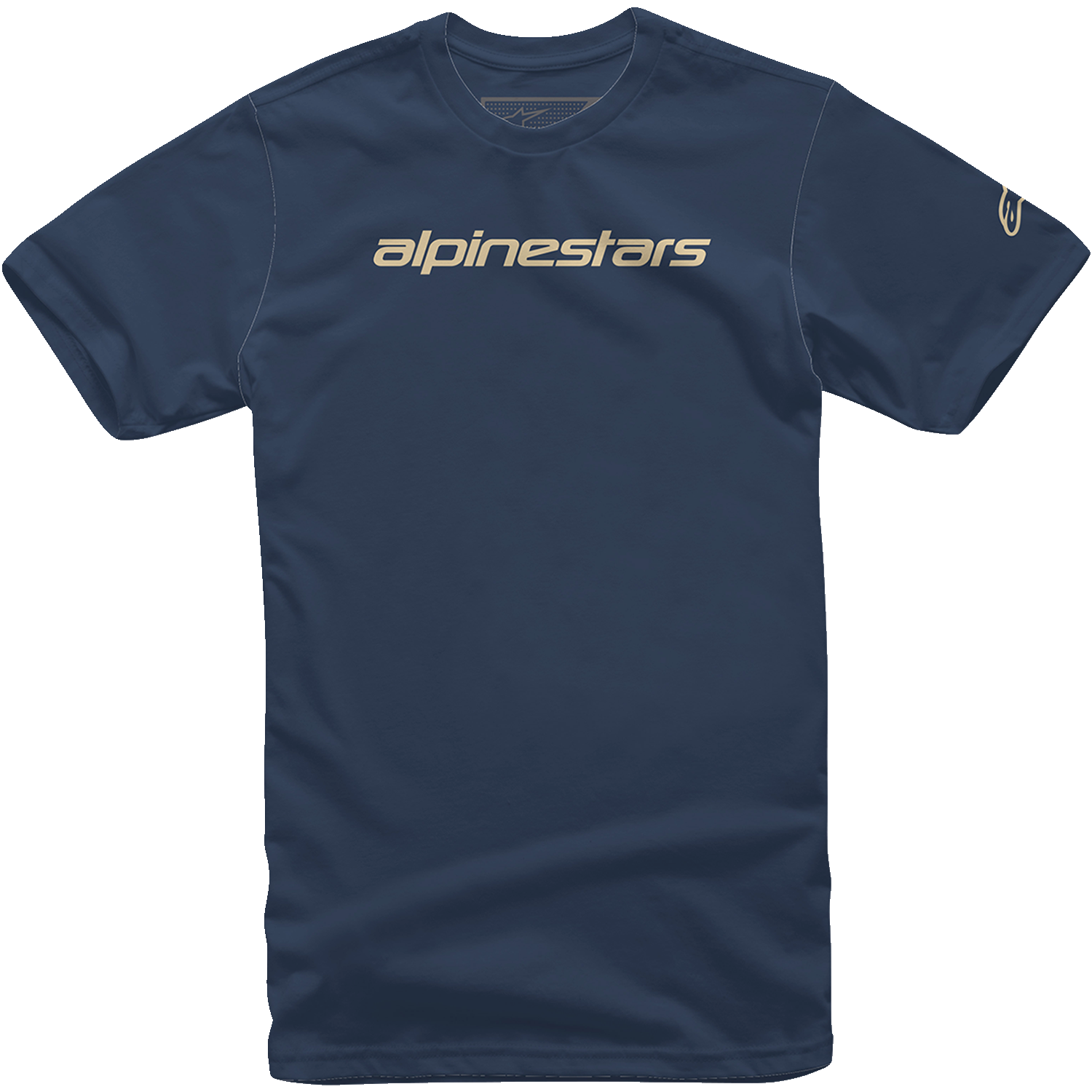ALPINESTARS Linear Wordmark T-Shirt - Navy/Stone - Large 1212720207128L