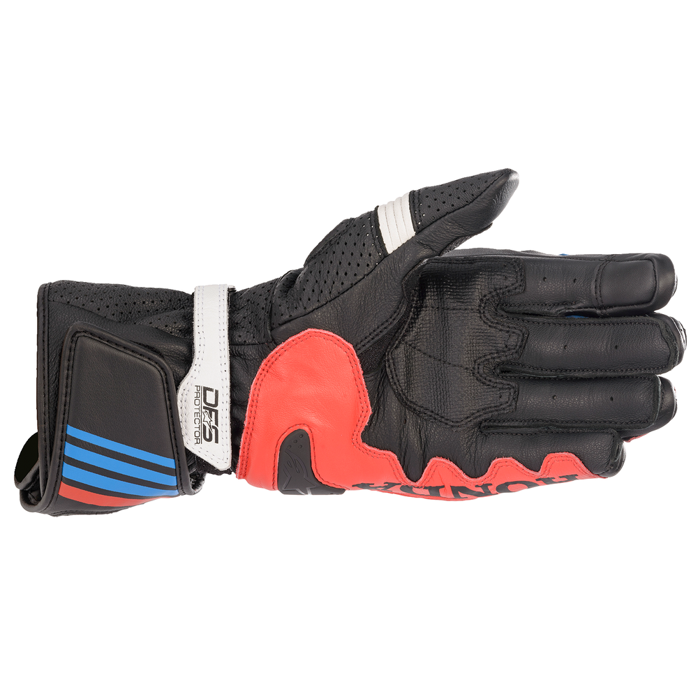 ALPINESTARS Honda GP Plus R v2 Gloves - Black/Bright Red/Blue - 3XL 3556321-1317-3X