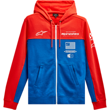 ALPINESTARS H Block Hoodie - Warm Red/Bright Blue - 2XL 12135107031712X