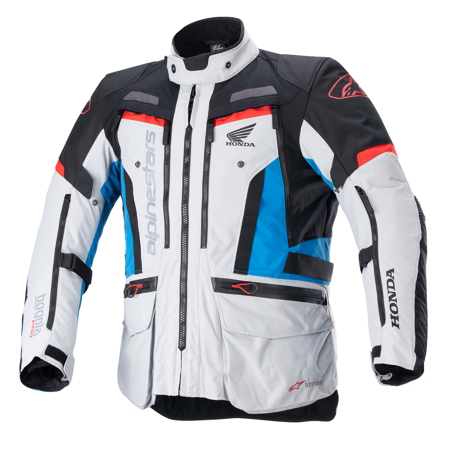 ALPINESTARS Honda Bogota Pro Drystar? Jacket - Gray/Black/Red/Blue - Small 3206723-9173-S