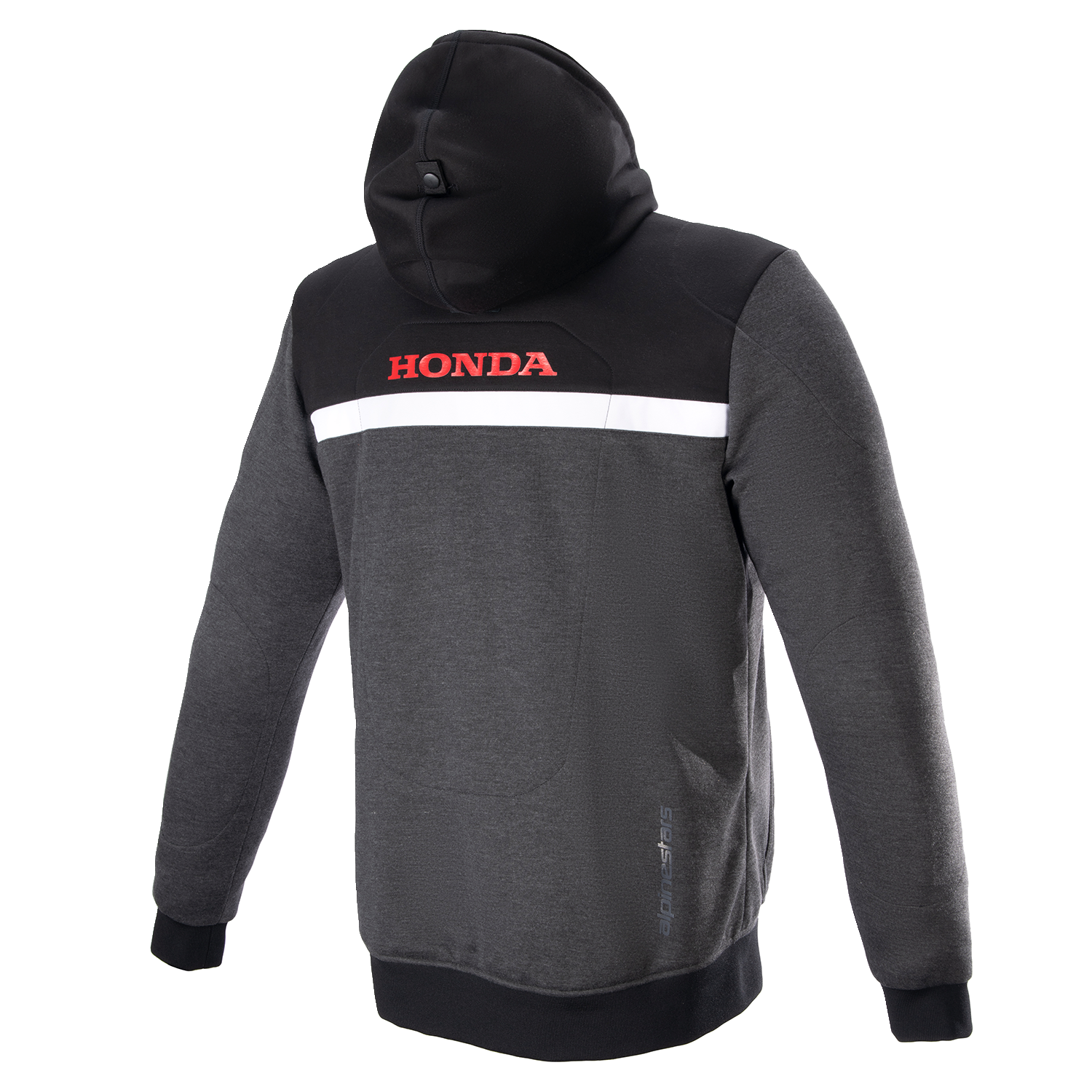 ALPINESTARS Honda Chrome Street Hoodie - Black/Gray/Red - Small 4201323-1908-S
