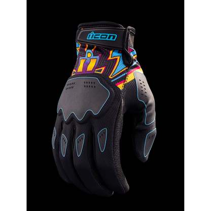 ICON Hooligan* Lucky Lid Gloves - Black - Small 3301-4641