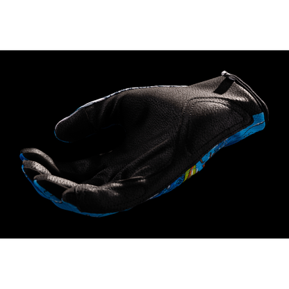 ICON Hooligan* Dino Fury Gloves - Blue - Small 3301-4635