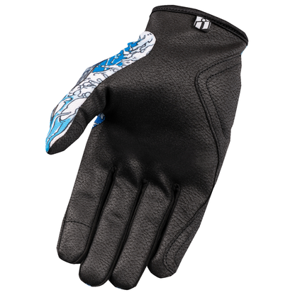 ICON Hooligan* Dino Fury Gloves - Blue - Small 3301-4635