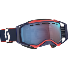 SCOTT Prospect Snow Cross Goggle - Blue/Red - Dual Pane - Enhancer Blue Chrome Lens 272846-6667347