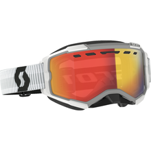 SCOTT Fury LS Snow Cross Goggle - Light Sensitive - White - Red Chrome Lens 278604-0002341