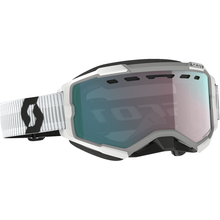 SCOTT Fury Snow Cross Goggle - White - Enhancer Aqua Chrome Lens 278605-0002351