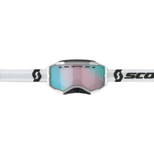 SCOTT Fury Snow Cross Goggle - White - Enhancer Aqua Chrome Lens 278605-0002351