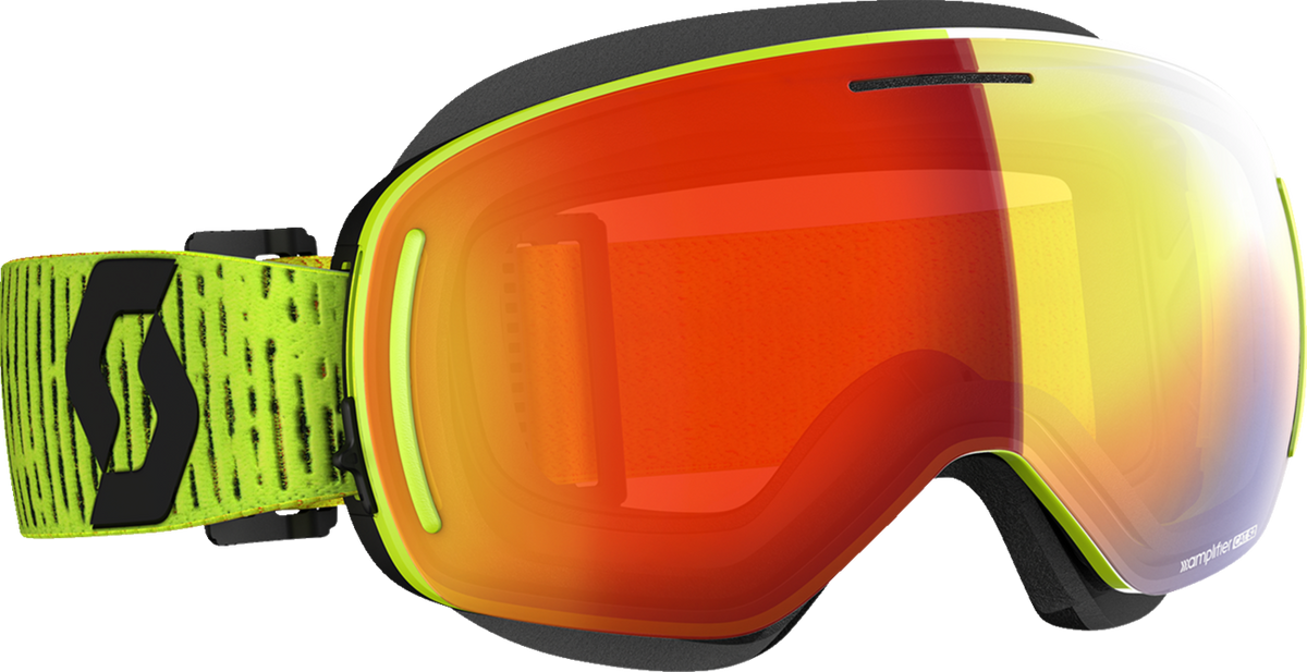 SCOTT LCG EVO Snow Cross Goggle - Yellow - Enhancer Red Chrome Lens 272845-0005312
