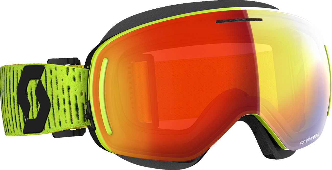 SCOTT LCG EVO Snow Cross Goggle - Yellow - Enhancer Red Chrome Lens 272845-0005312