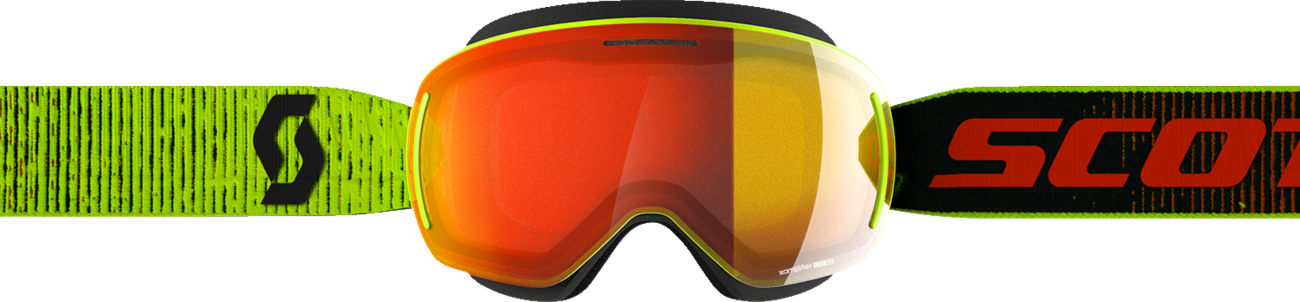 SCOTT LCG EVO Snow Cross Goggle - Yellow - Enhancer Red Chrome Lens 272845-0005312