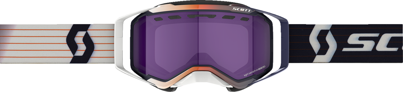 SCOTT Prospect Snow Goggle - Blue/White - Dual Pane - Light Sensitive - Blue Chrome Lens 278603-1006307
