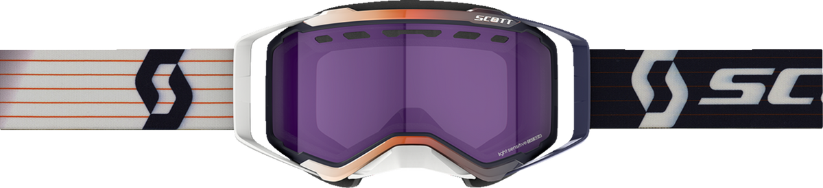 SCOTT Prospect Snow Goggle - Blue/White - Dual Pane - Light Sensitive - Blue Chrome Lens 278603-1006307