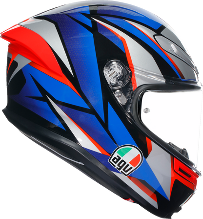 AGV K6 S Helmet - Slashcut - Black/Blue/Red - Small 2118395002015S
