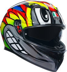 AGV K3 Helmet - Birdy 2.0 - Gray/Yellow/Red - Large 2118381004012L