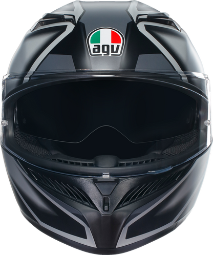 AGV K3 Helmet - Compound - Matte Black/Gray - Large 2118381004008L