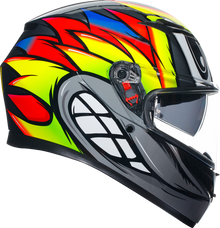 AGV K3 Helmet - Birdy 2.0 - Gray/Yellow/Red - Large 2118381004012L