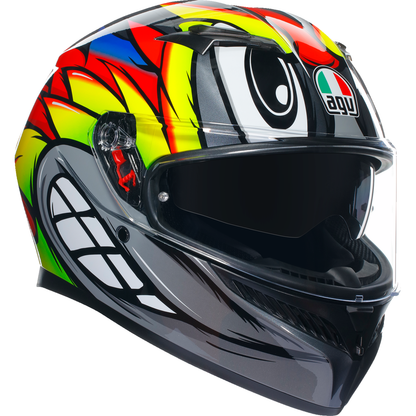 AGV K3 Helmet - Birdy 2.0 - Gray/Yellow/Red - Small 2118381004012S