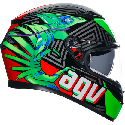 AGV K3 Helmet - Kamaleon - Black/Red/Green - XL 2118381004013XL