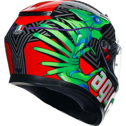 AGV K3 Helmet - Kamaleon - Black/Red/Green - 2XL 21183810040132X
