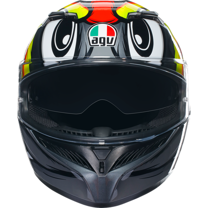 AGV K3 Helmet - Birdy 2.0 - Gray/Yellow/Red - XL 2118381004012XL