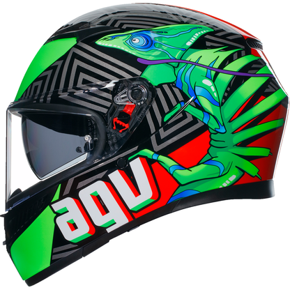 AGV K3 Helmet - Kamaleon - Black/Red/Green - 2XL 21183810040132X