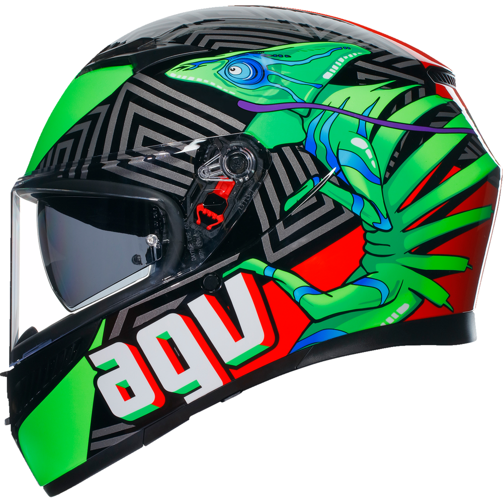 
                      
                        AGV K3 Helmet - Kamaleon - Black/Red/Green - XL 2118381004013XL
                      
                    