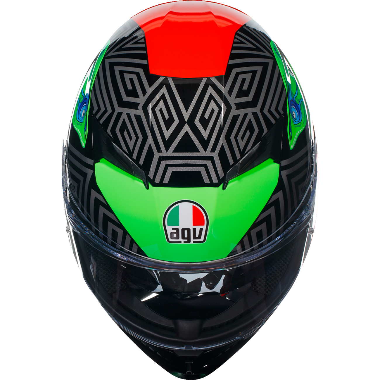 AGV K3 Helmet - Kamaleon - Black/Red/Green - 2XL 21183810040132X