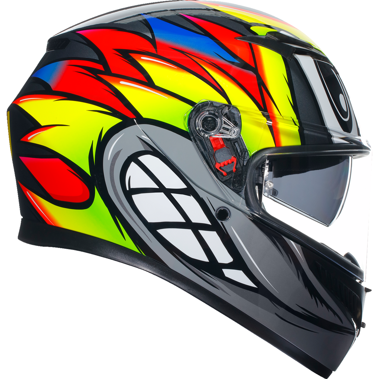 AGV K3 Helmet - Birdy 2.0 - Gray/Yellow/Red - Small 2118381004012S