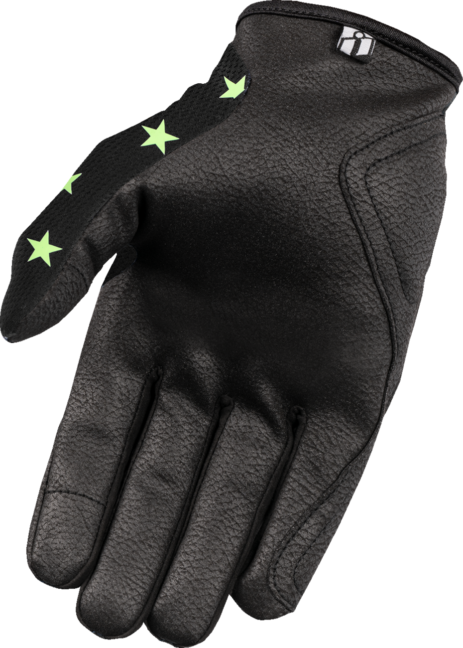 ICON Hooligan* Old Glory Gloves - Glow - 2XL 3301-4696