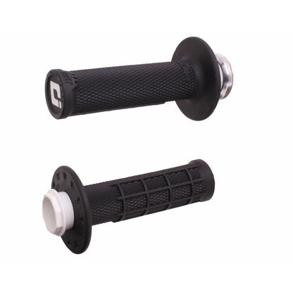 Micro X Lock On Grips Half Waffle Black/Silver