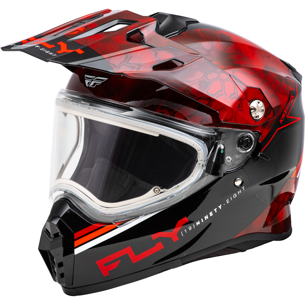 Trekker Cw Conceal Helmet Elec Shld Red/Black Sm