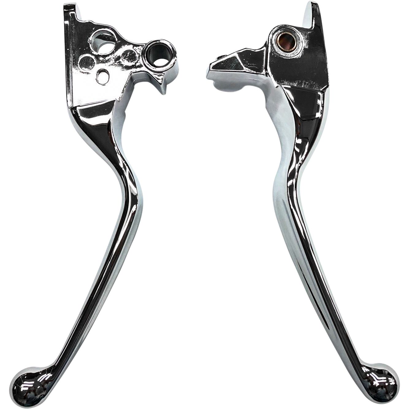 Smooth Lever Set Chrome Flt 08 13 W/Cable Clutch